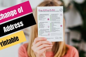 Change of Address Checklist Printable